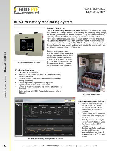 48V Battery Monitoring System: BDS-Pro