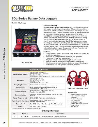 BDL-Series Battery Data Loggers 1.0