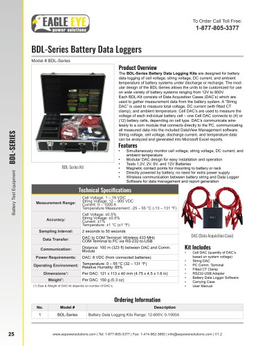 BDL-Series Battery Data Loggers 1.2