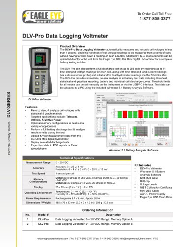 DLV-Pro Data Logging Voltmeter