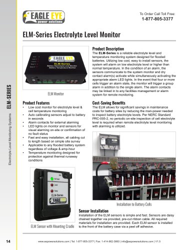 ELM-Series Electrolyte Level Monitor