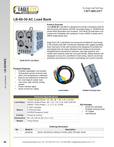 LB-60-30 AC Load Bank