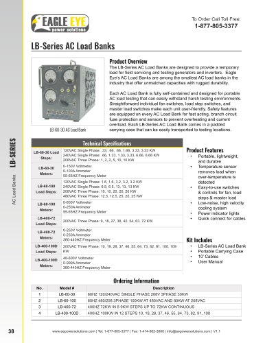 LB-Series AC Load Banks