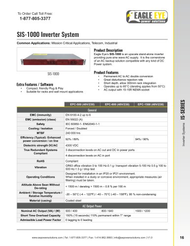 SIS-1000-series