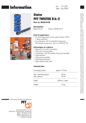 PFT TWISTER D 6–2