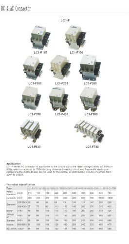 Three-phase AC contactor | Bolevo LC1-F series