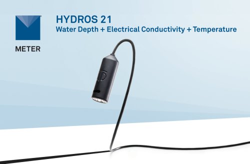 HYDROS 21 Water Depth + Electrical Conductivity + Temperature