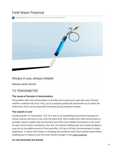 T4 TENSIOMETER