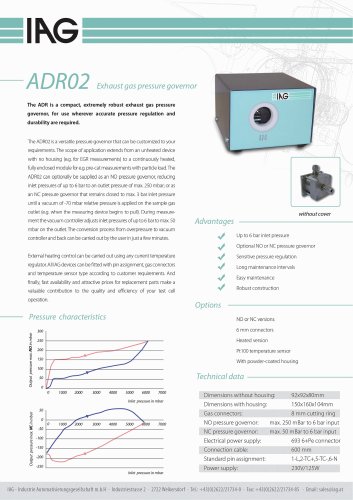 Data sheet pressure controllers_ADR