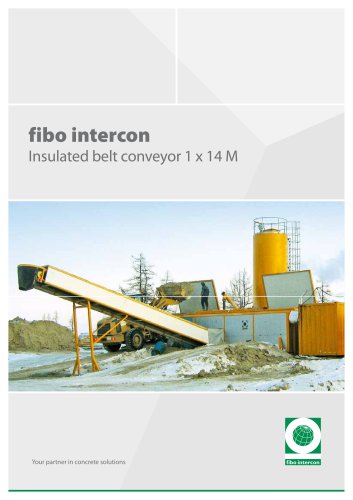 fibo intercon Insulated belt conveyor 1 x 14 M