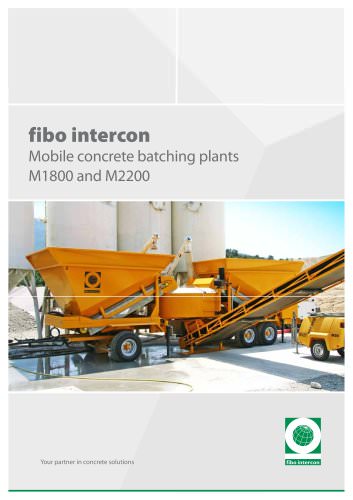 Mobile concrete batching plants M1800 and M2200