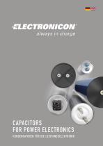 Capacitors for power electronics