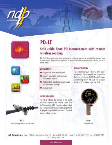 PD-LT - Safe cable head PD measurement with remote  wireless reading