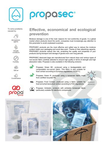 PROPASEC - antihumidity desiccant clay