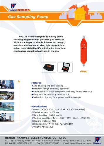 PP01,Gas Sampling Pump