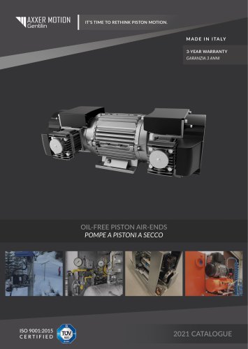 Oil-free Piston Air-Ends Catalogue 2021