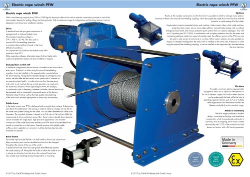 Electric Rope Winch PFW