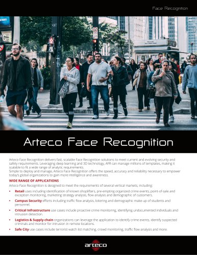Arteco Face Recognition