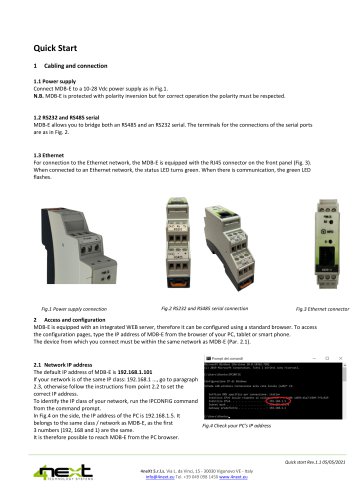 MDB-E quick start