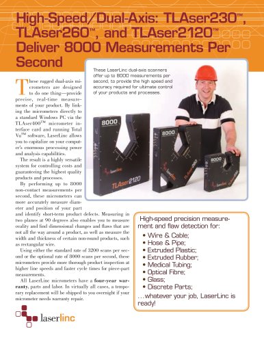 LaserLinc dual-axis micrometer 