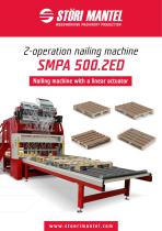 Automated nailing machine  SMPA 500.2 ED for two-operation pallets