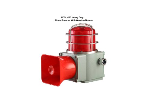 Heavy Duty Alarm Sounder With Warning Beacon