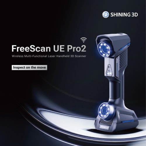 FreeScan UE Pro2 Wireless Multi-Functional Laser Handheld 3D Scanner