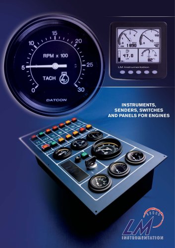 Industrial applications : instruments, senders, switches and panels for engines