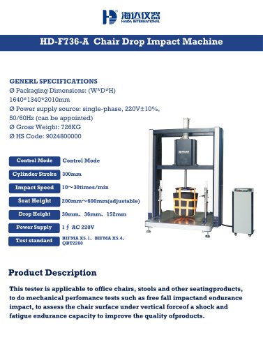 Chair Drop Impact Machine HD-F736-A