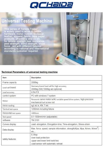 Computer Control Tensile Test Machine