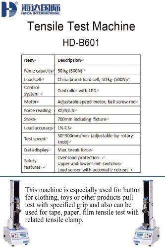 Desktop Tensile Test Machine