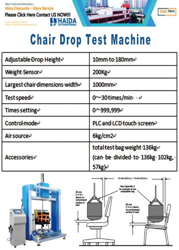 HD-F736 Chair Drop Tester