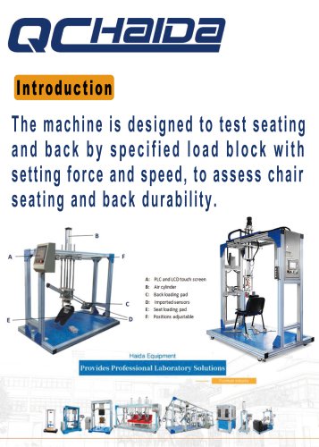 HD-F780 Chair And Seat Testing Machine