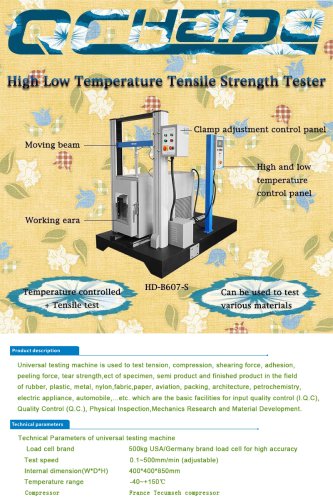 High Low Temperature tensile strength tester