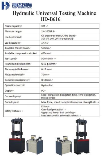 Hydraulic Universal Testing Machine