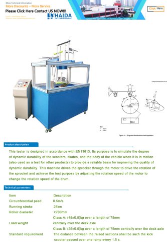 SCOOTER ENDURANCE TEST MACHINE