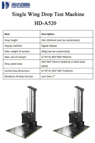 Single Wing Drop Test Machine_HD-A520