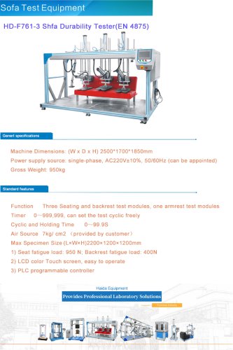 Sofa Durability Testing Machines