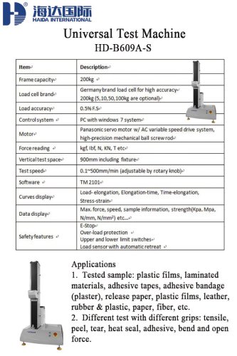 Universal testing machine HD-B609A-S