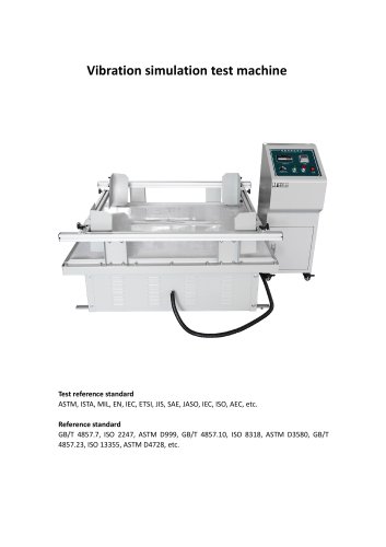 Vibration simulation test machine