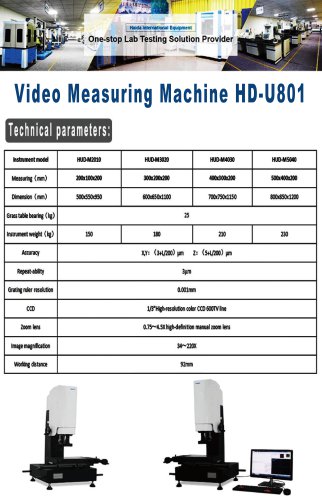 Video Measuring Machine HD-U801