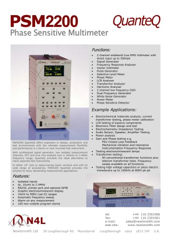 PSM2200 QuanteQ Phase Sensitive Multimeter