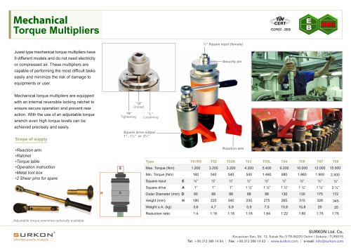 Torque Multiplier , Mechanical Torque Wrench