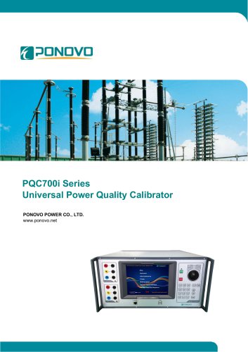 PQC700i Series Universal Power Quality Calibrator Brochure_EN_2026 V1