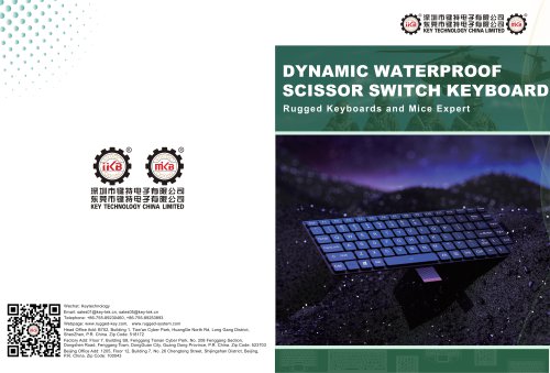 Dynamic Waterproof Rugged Scissor Switch Keyboard Catalogue-2026