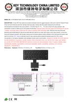 Rubber Keyboard K-TEK-M263-FN-BL-FC-KC+TP85-DML+2K-FC