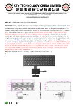 Rubber Keyboard touchpad K-TEK-M340KP-FN-BL-FC-KC+TP85-DML+2K-FC