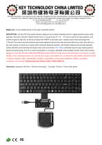 Scissor Switch Keyboard With Touchpad K-TEK-V340KP-FN-BL-FC-SC-ANA-151B-DWP+M73TP