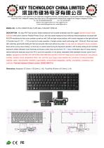 Scissors Switch Keyboard K-TEK-V356KP-FN-BL-FC-PR-ANA-151B-DWP+TP85+2K