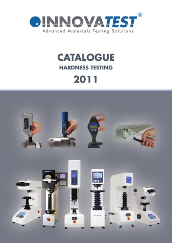 CATALOGUE HARDNESS TESTING 2011